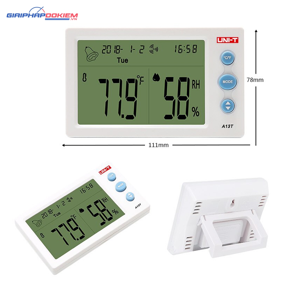 Đồng Hồ Đo Nhiệt Độ, Độ Ẩm Uni-T A13T 4 Đồng Hồ Đo Nhiệt Độ, Độ Ẩm Uni-T A13T