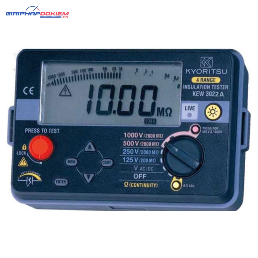 Thiết Bị Đo Điện Trở Cách Điện Kyoritsu 3022A 2 Thiết Bị Đo Điện Trở Cách Điện Kyoritsu 3022A