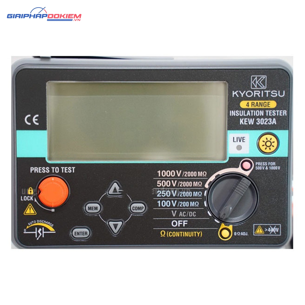 Thiết Bị Đo Điện Trở Cách Điện Kyoritsu 3023A 3 Thiết Bị Đo Điện Trở Cách Điện Kyoritsu 3023A