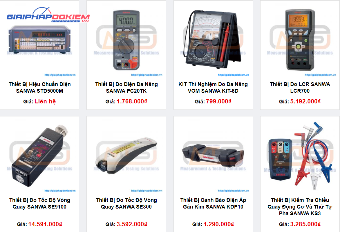 Địa chỉ bán thiết bị đo điện Sanwa uy tín nhất 4 thiet bi do dien sanwa