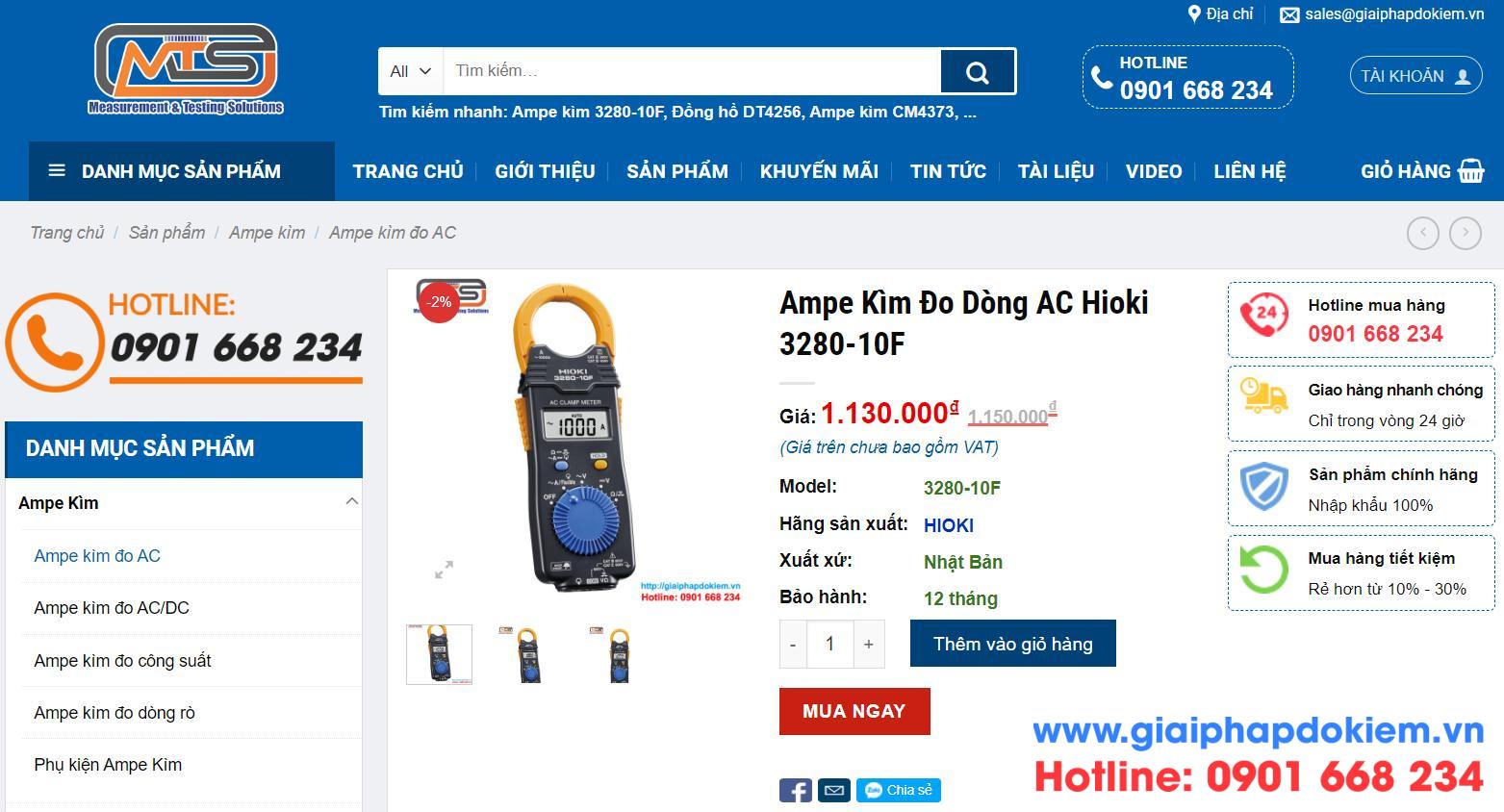 Địa chỉ cung cấp đồng hồ ampe kìm Hioki giá rẻ, hàng chính hãng 11 ampe kim hioki gia re