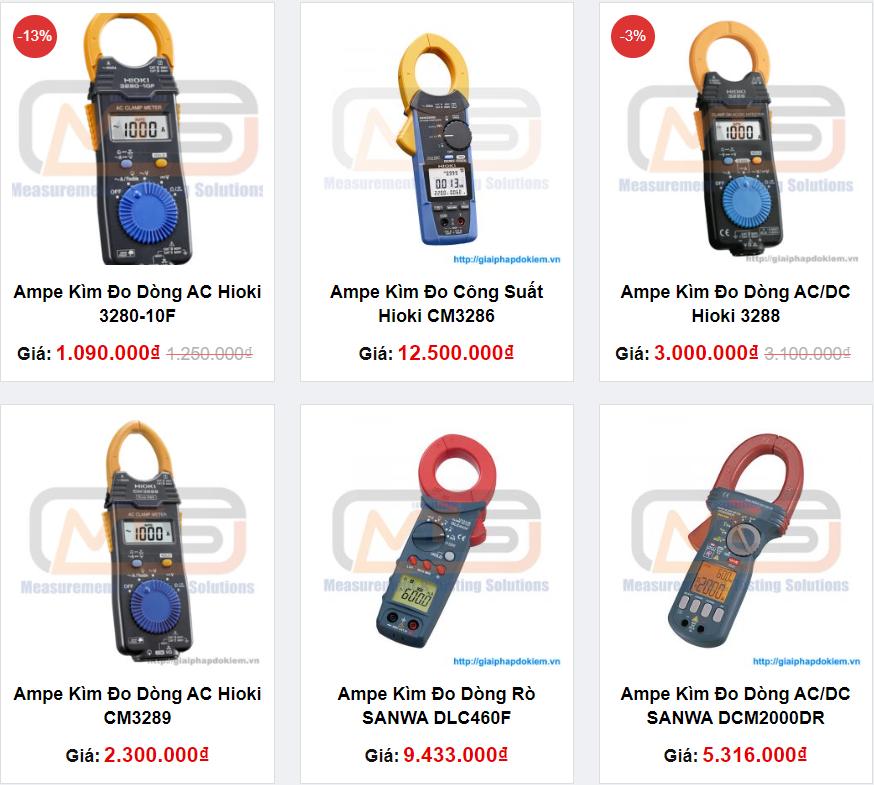 Nhà phân phối ampe kìm giá rẻ, chính hãng 12 ampe kim gia re
