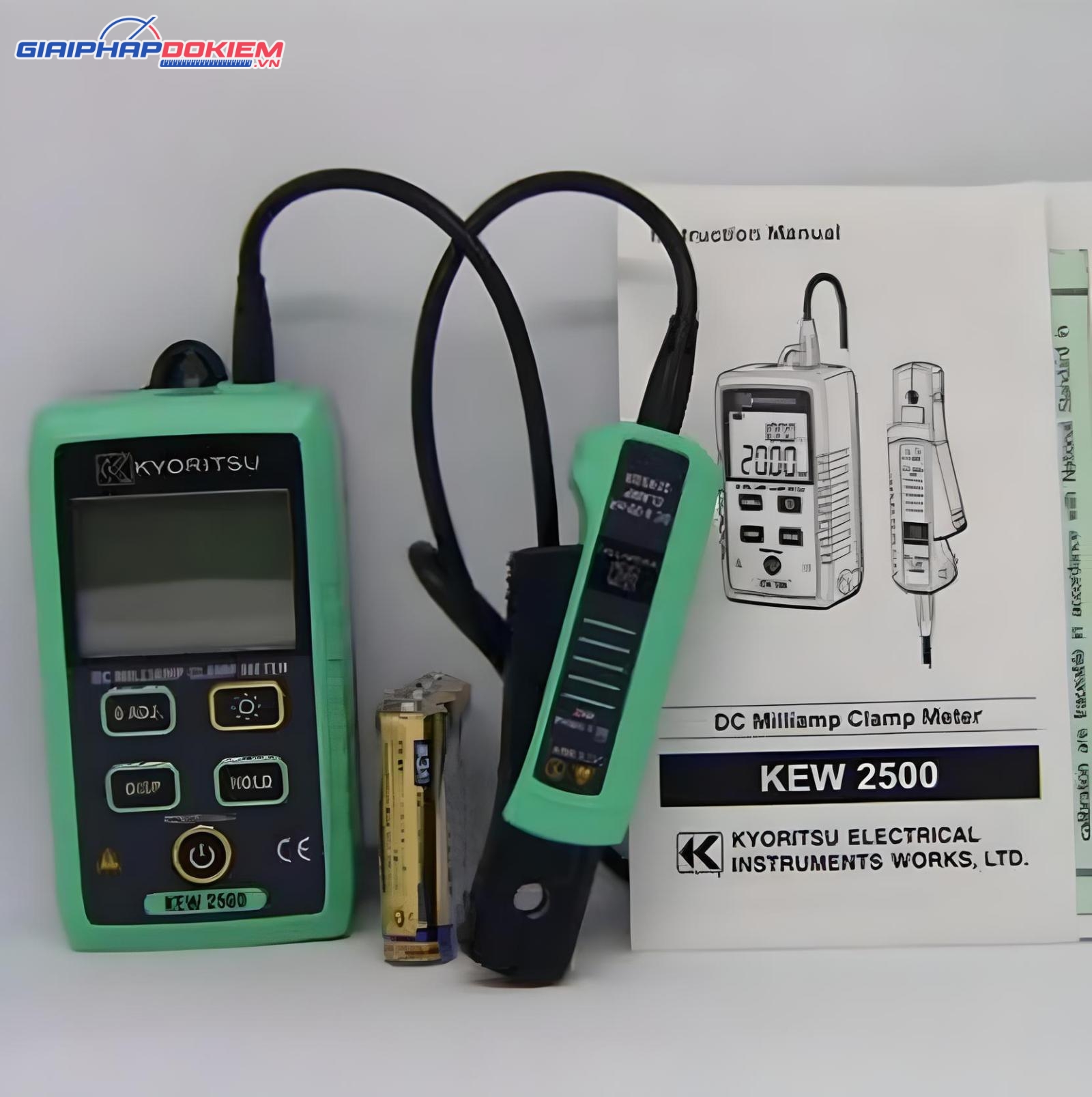 TOP 7 đồng hồ ampe kìm đo dòng DC giá dưới 10 triệu đồng 23 Ampe kìm đo dòng DC Kyoritsu 2500
