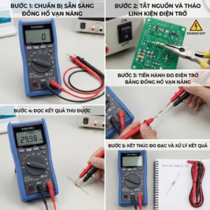 Hướng Dẫn Cách Đo Điện Trở Bằng Đồng Hồ Vạn Năng Đơn Giản Và Hiệu Quả 23 Cách đo điện trở bằng đồng hồ vạn năng