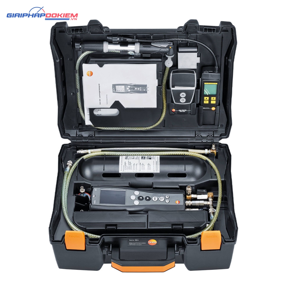 Máy đo áp suất và xác định khí rò rỉ testo 324 3 Máy đo áp suất và xác định khí rò rỉ testo 324
