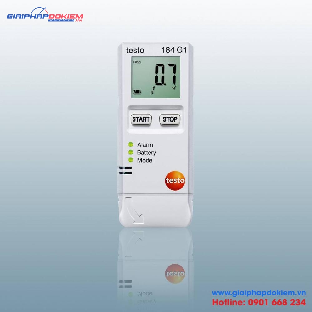 Máy đo ghi nhiệt độ, độ ẩm, sốc Testo 184 G1 10 Máy đo ghi nhiệt độ, độ ẩm, sốc testo 184 G1