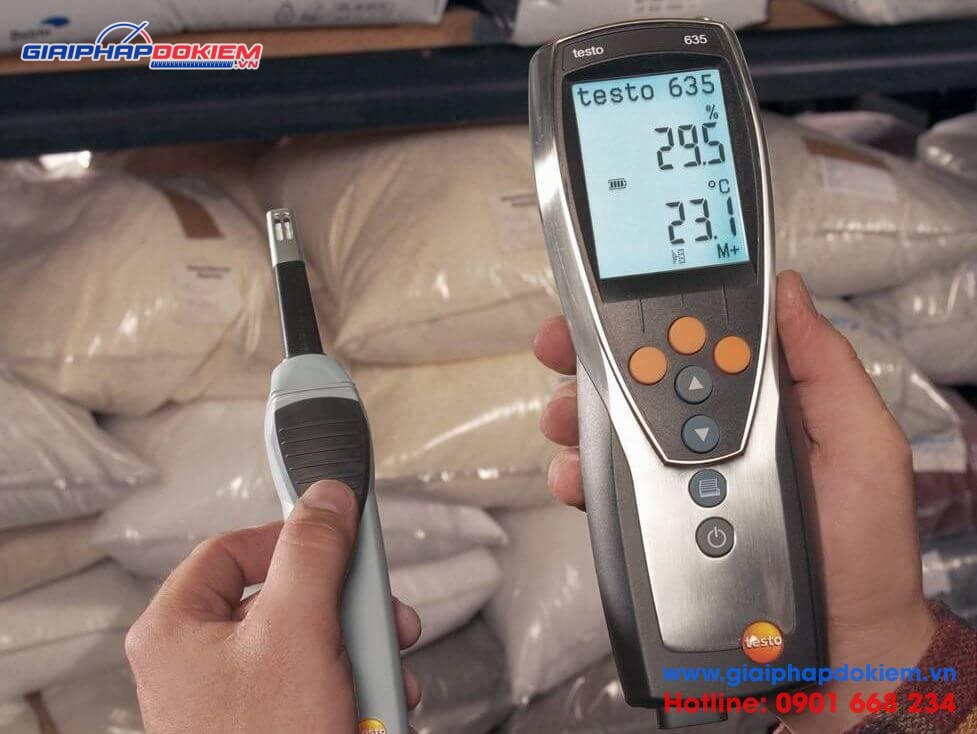 Máy đo nhiệt độ, độ ẩm, áp suất testo 635-1 Máy đo nhiệt độ, độ ẩm, áp suất testo 635-1