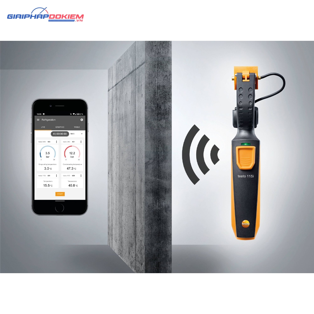 Máy đo nhiệt độ thông minh Testo 115i 8 Máy đo nhiệt độ thông minh testo 115i