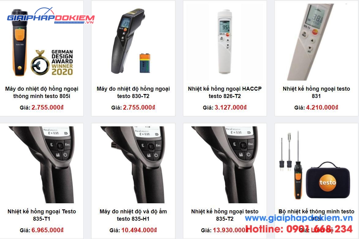 Sản phẩm của Testo tại Giải Pháp Đo Kiểm