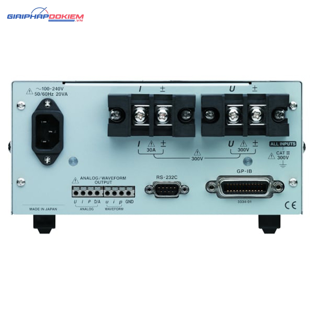 Thiết Bị Đo Công Suất AC/DC Hioki 3334 4 Thiết Bị Đo Công Suất AC/DC Hioki 3334