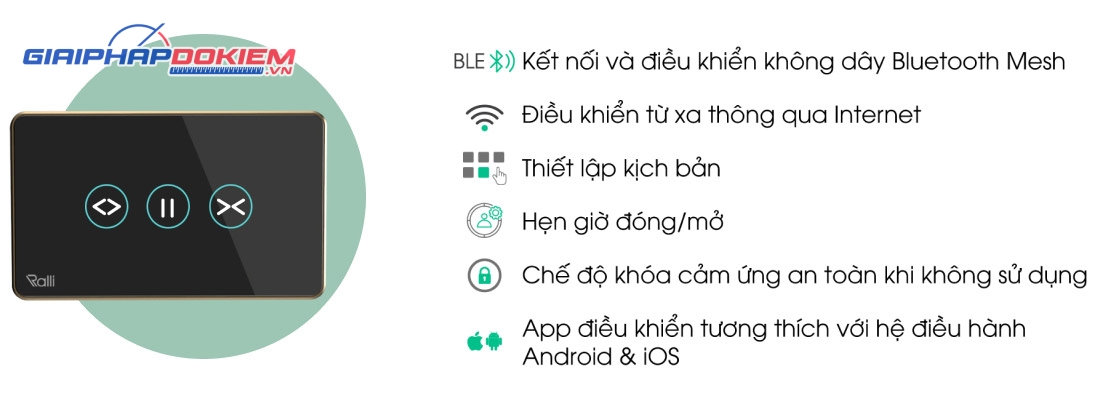 Công tắc cửa cuốn thông minh Rạng Đông CTCU.BLE CN.DOT Công tắc cửa cuốn thông minh Rạng Đông CTCU.BLE CN.DOT