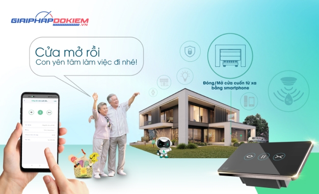 Công tắc cửa cuốn thông minh Rạng Đông CTCU.BLE CN.DOT Công tắc cửa cuốn thông minh Rạng Đông CTCU.BLE CN.DOT
