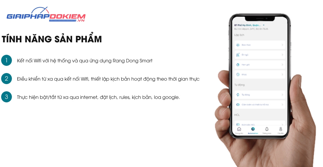 Công tắc thông minh wifi Rạng Đông CTC.WF V1.03 Công tắc thông minh wifi Rạng Đông CTC.WF V1.03