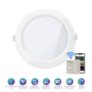 Đèn LED panel tròn đổi màu Bluetooth Rạng Đông PT04.BLE 110/9W