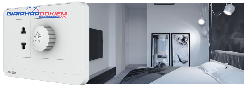 Hạt chiết áp đèn âm tường Rạng Đông HCA D01/300W Hạt chiết áp đèn âm tường Rạng Đông HCA D01/300W