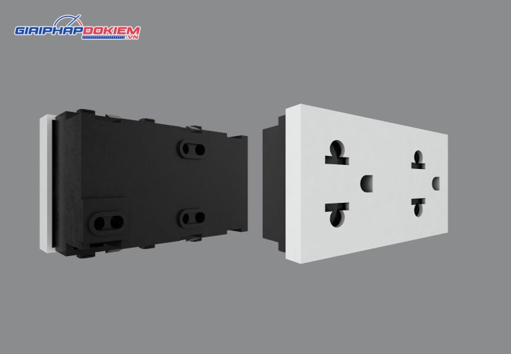 Hạt ổ cắm âm tường Rạng Đông HOC02 2C/16A Hạt ổ cắm âm tường Rạng Đông HOC02 2C/16A