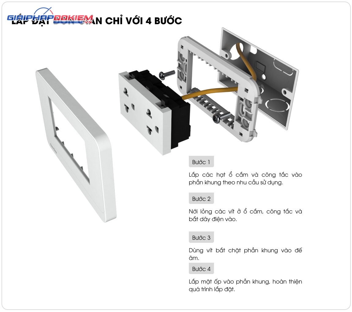 Hạt ổ cắm âm tường Rạng Đông HOC02 2C/16A Hạt ổ cắm âm tường Rạng Đông HOC02 2C/16A