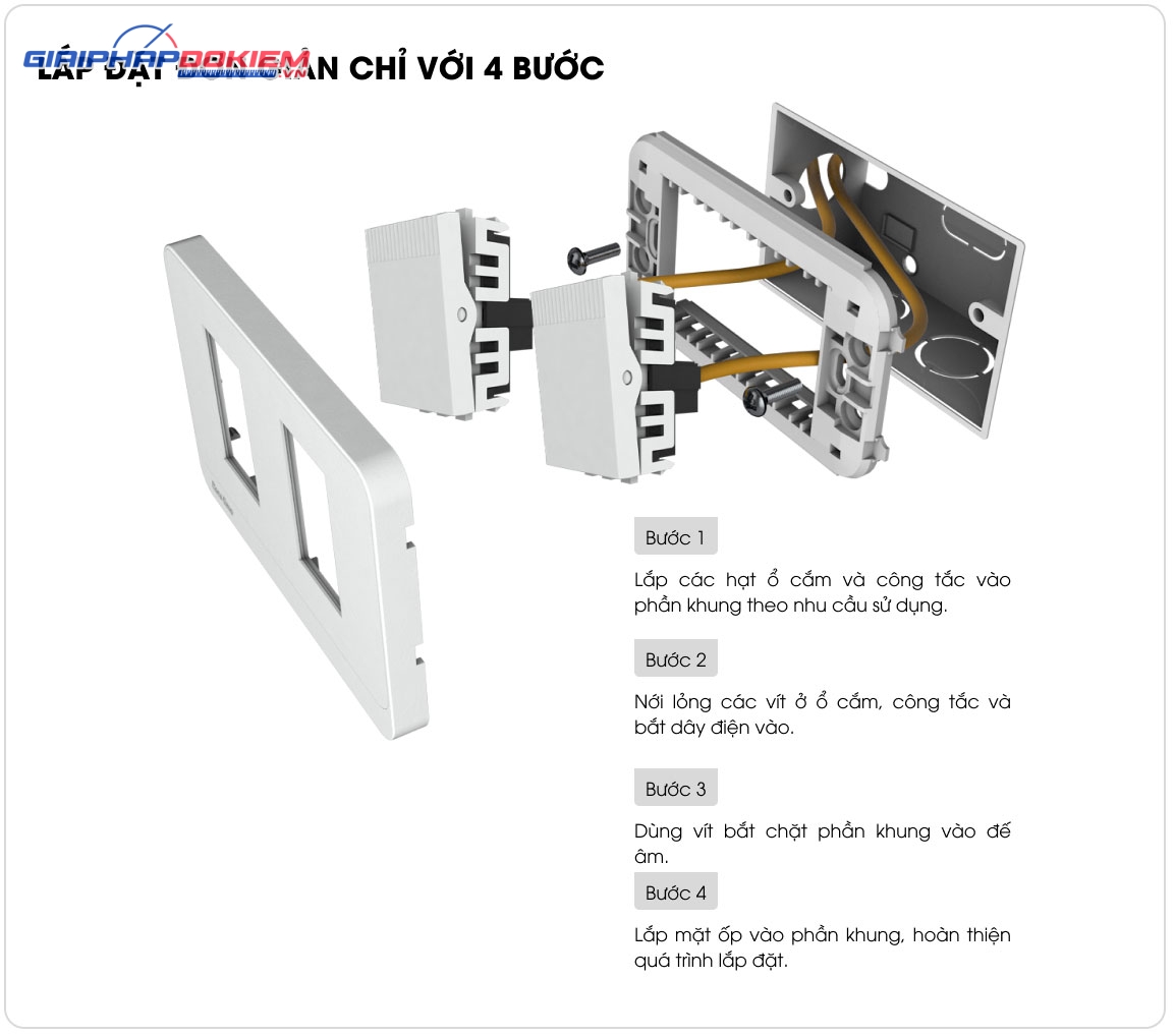 Mặt công tắc ổ cắm âm tường Rạng Đông MOC01 80x120x9/2H Mặt công tắc ổ cắm âm tường Rạng Đông MOC01 80x120x9/2H