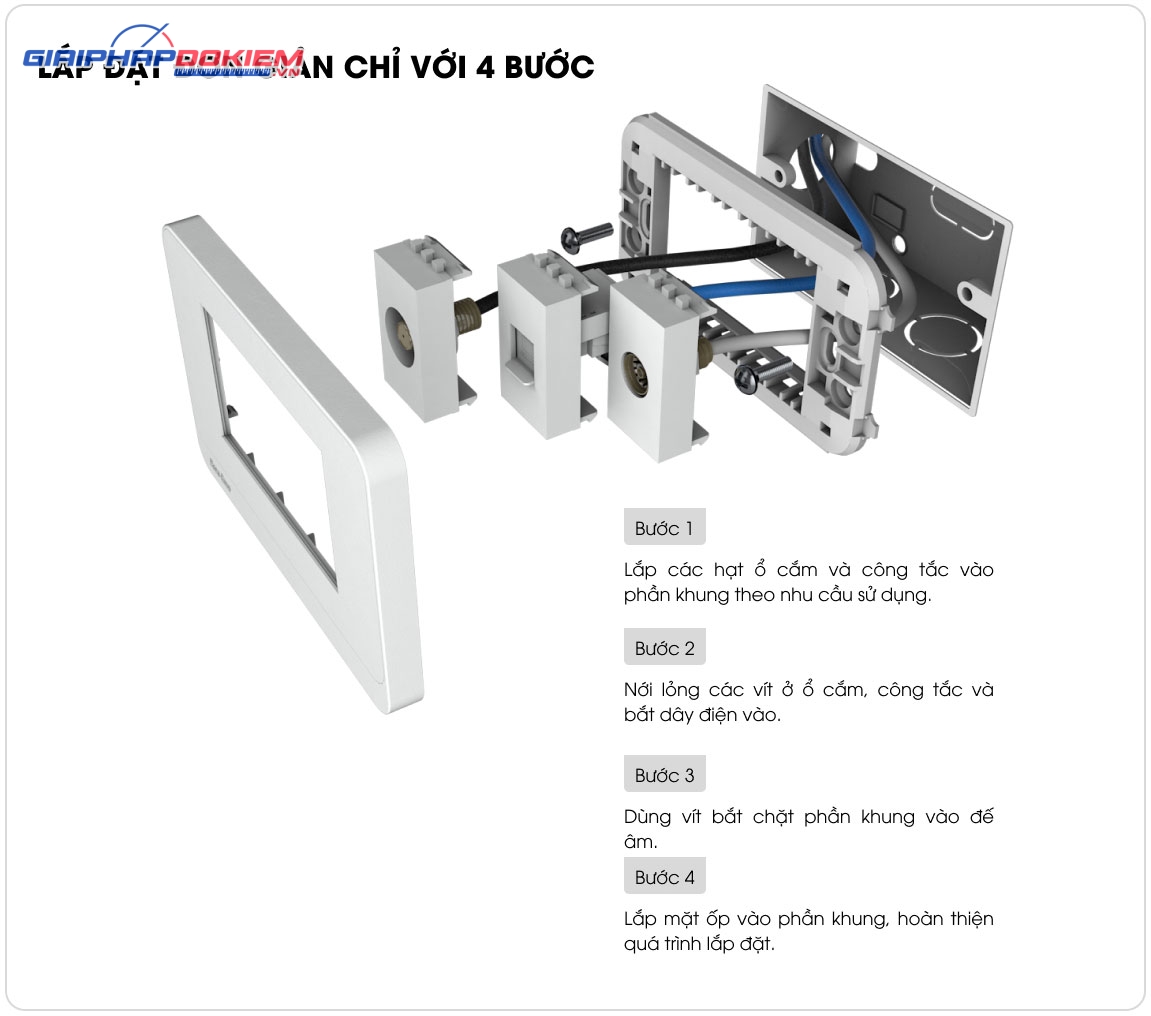 Mặt công tắc ổ cắm âm tường Rạng Đông MOC01 80x120x9/3H Mặt công tắc ổ cắm âm tường Rạng Đông MOC01 80x120x9/3H