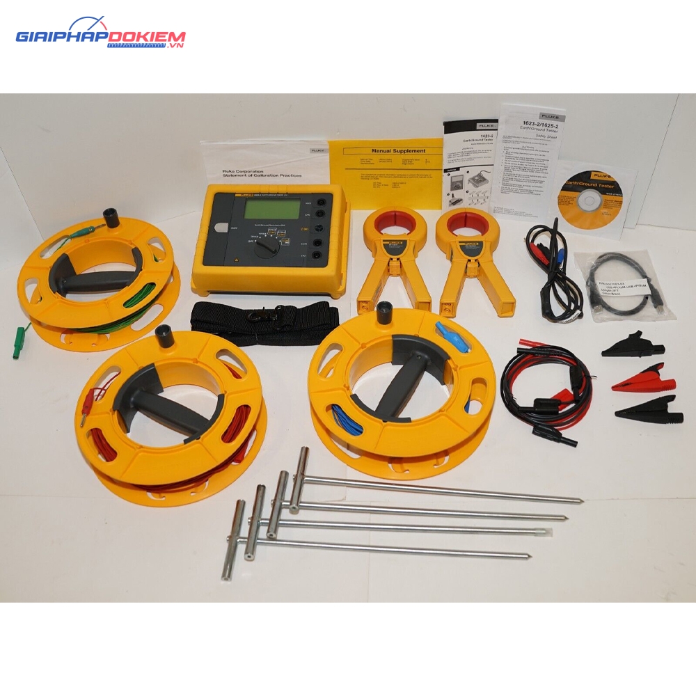Bộ KIT thiết bị đo điện trở đất FLUKE 1625-2 KIT 12 Bộ KIT thiết bị đo điện trở đất FLUKE 1625-2 KIT