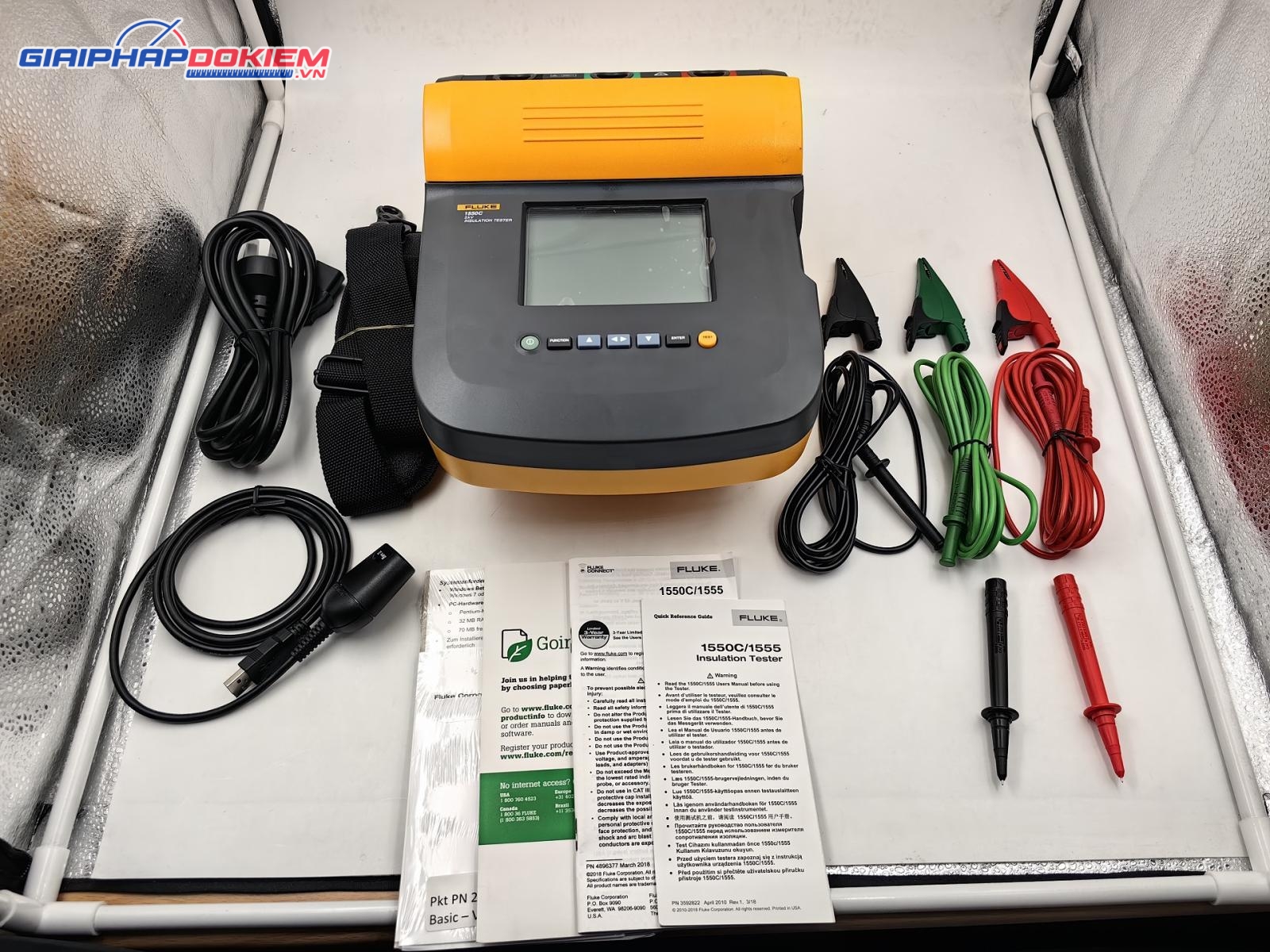 Máy đo điện trở cách điện FLUKE 1550C FC 13 Máy đo điện trở cách điện FLUKE 1550C FC