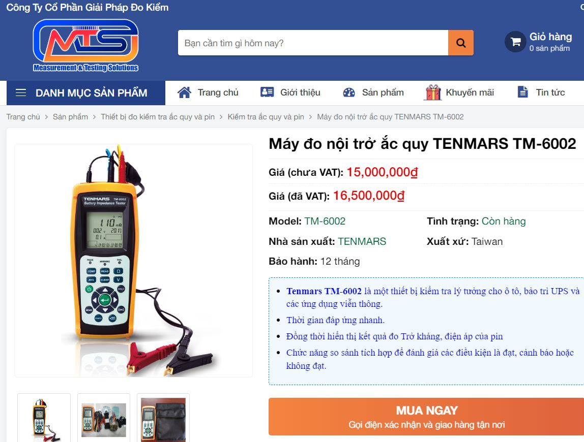 Tenmars - Nhà sản xuất thiết bị đo lường hàng đầu châu Á 8 Giải Pháp Đo Kiểm chính là đại lý Tenmars tại Việt Nam