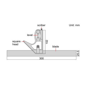 Thước đo góc đa năng INSIZE 2276-300 (300mm/12″, ±0.5°)