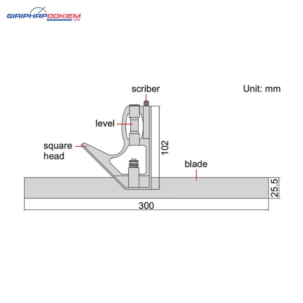 Thước đo góc đa năng INSIZE 2276-300 (300mm/12″, ±0.5°) 4 Thước đo góc đa năng INSIZE 2276-300 (300mm/12″, ±0.5°)