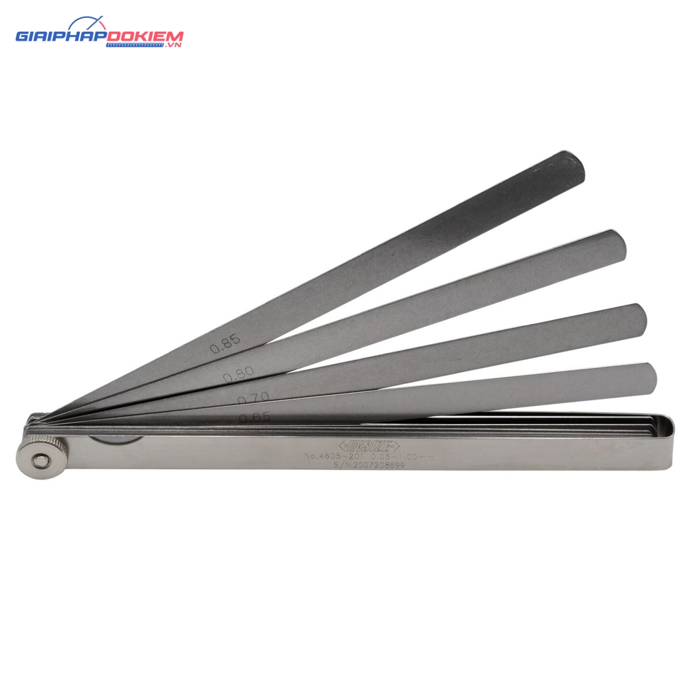 Căn lá INSIZE 4605-201 (0.05-1.00mm, 200mm) 9 Căn lá INSIZE 4605-201