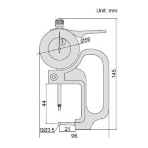 Đồng hồ đo độ dày cơ INSIZE 2367-10A