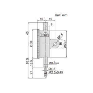 Đồng hồ so Insize 2308-5FA