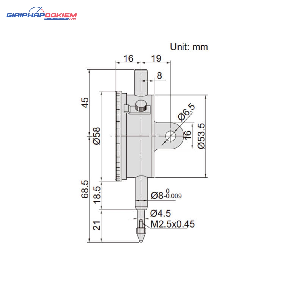 Đồng hồ so Insize 2308-5FA 4 Đồng hồ so Insize 2308-5FA