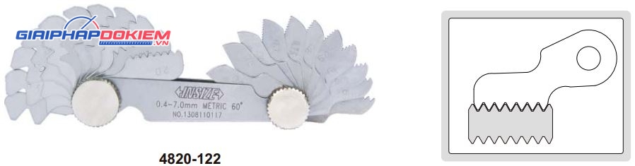 Dưỡng đo ren INSIZE 4820-1241 Dưỡng đo ren INSIZE 4820-1241