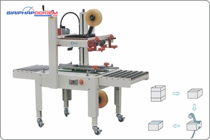 Máy dán thùng carton Mikyo MK-FXJ6050 2 Máy dán thùng carton Mikyo MK-FXJ6050