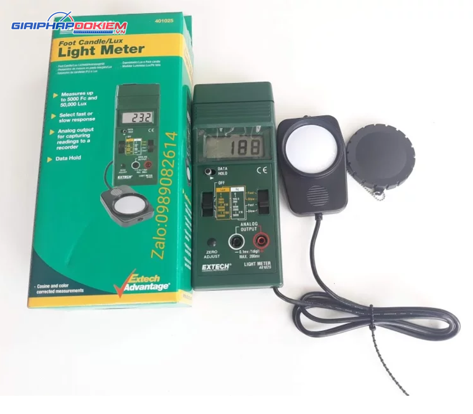 Máy đo cường độ ánh sáng EXTECH 401025 6 Máy đo cường độ ánh sáng EXTECH 401025