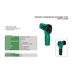 Máy đo nhiệt độ bằng hồng ngoại INSIZE 9120-550 (-30~550°C/ -22~1022°C)