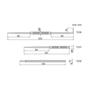 Mũi vạch dấu Insize 7231