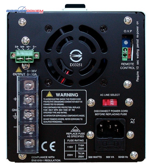 Nguồn DC chuyển mạch GW Instek SPS-1820 3 Nguồn DC chuyển mạch GW Instek SPS-1820