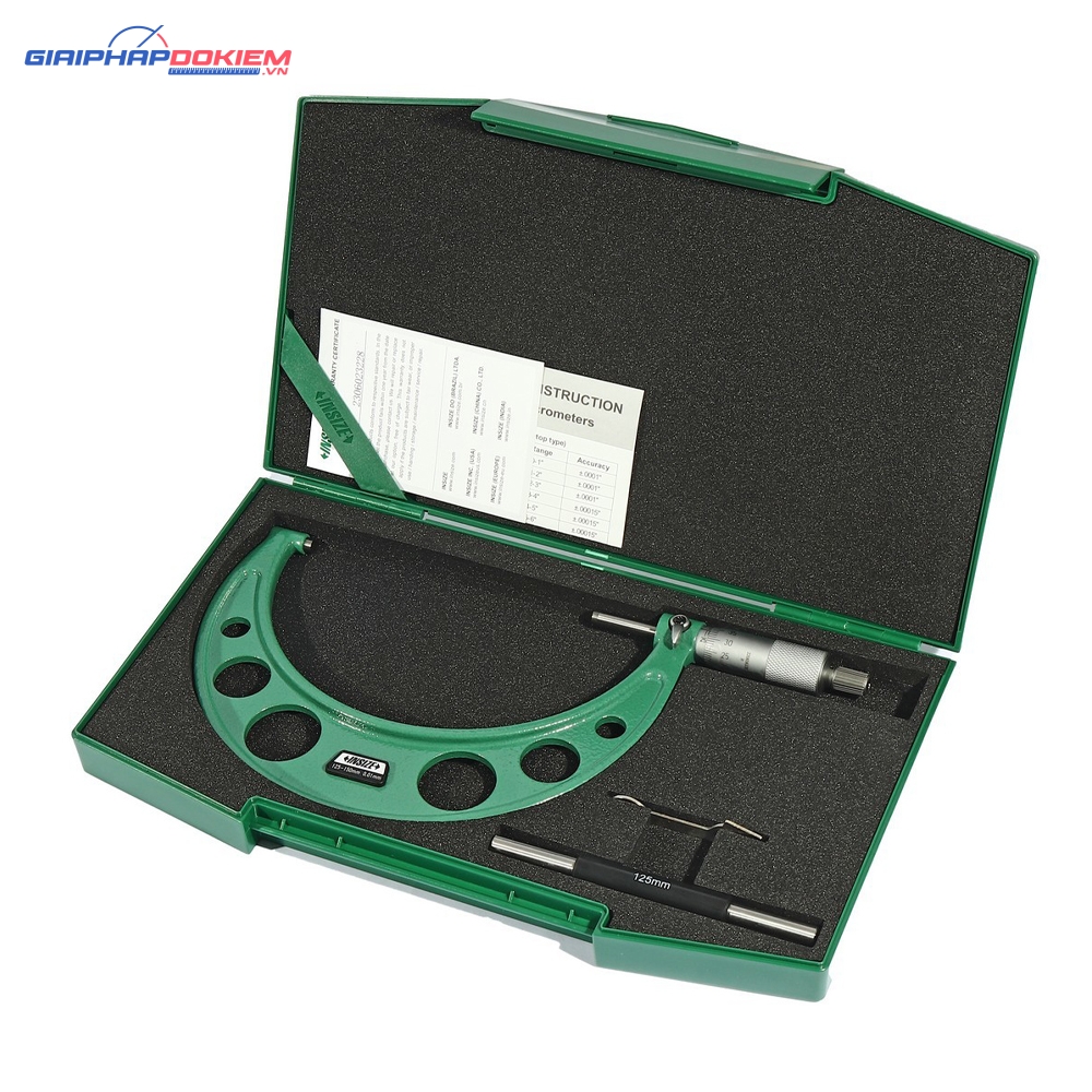 Panme đo ngoài cơ khí INSIZE 3203-150A (125-150mm/0.01mm) 3 Panme đo ngoài cơ khí INSIZE 3203-150A (125-150mm/0.01mm)