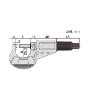 Panme đo ngoài điện tử INSIZE 3109-25A (0-25mm / 0.001)