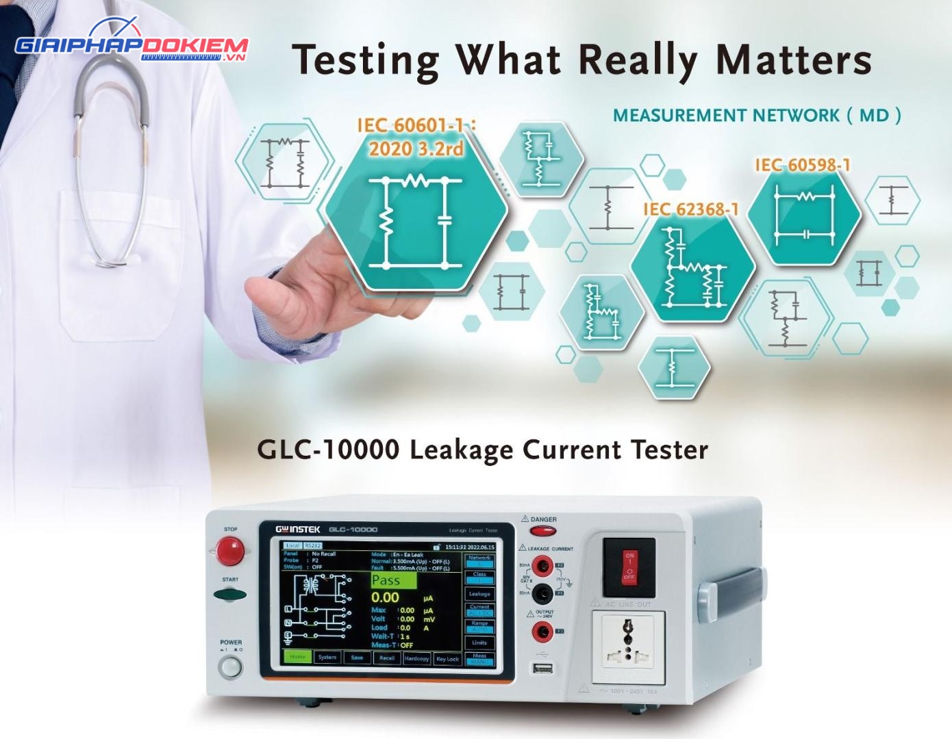 Thiết Bị Kiểm Tra Dòng Rò GW INSTEK GLC-10000 (4.00µA~50.00µA, 0.01µA, ±2.0%fs) 10 Thiết bị kiểm tra dòng rò GW INSTEK GLC-10000