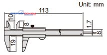 Thước cặp cơ Insize 1204-70 (70mm / 0.05mm) Thước cặp cơ Insize 1204-70 (70mm / 0.05mm)