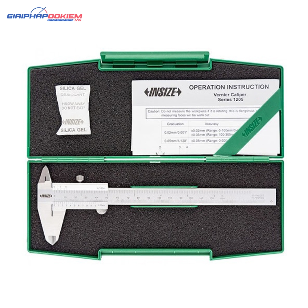 Thước cặp cơ khí INSIZE 1205-150S (0-150mm) 3 Thước cặp cơ khí INSIZE 1205-150S (0-150mm)