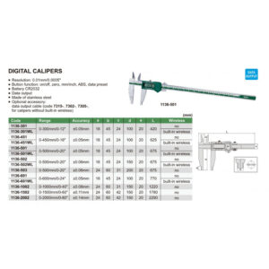 Thước cặp điện tử INSIZE 1136-501