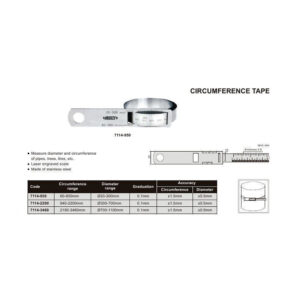 Thước đo đường kính và chu vi Insize 7114-950 (60~950mm) 5 Thước đo đường kính và chu vi Insize 7114-950 (60~950mm)