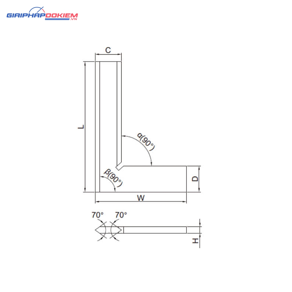 Thước đo góc vuông vát cạnh Insize 4790-1500 (150x100mm) 4 Thước đo góc vuông vát cạnh Insize 4790-1500 (150x100mm)