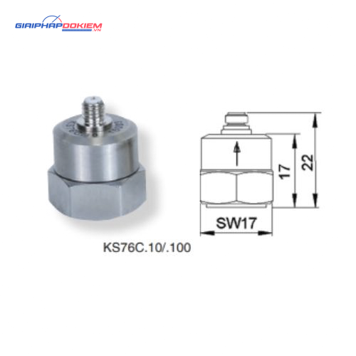 Cảm biến gia tốc MMF KS76C10 (10mV/g, ±600g, 33000Hz) 7 Cảm biến gia tốc MMF KS76C10 (10mV/g, ±600g, 33000Hz)
