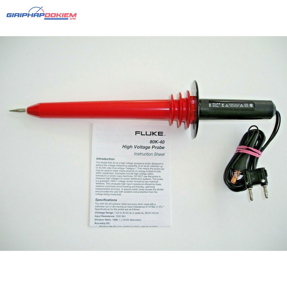 Dụng cụ đo điện áp cao FLUKE 80K-40 20 Dụng cụ đo điện áp cao FLUKE 80K-40