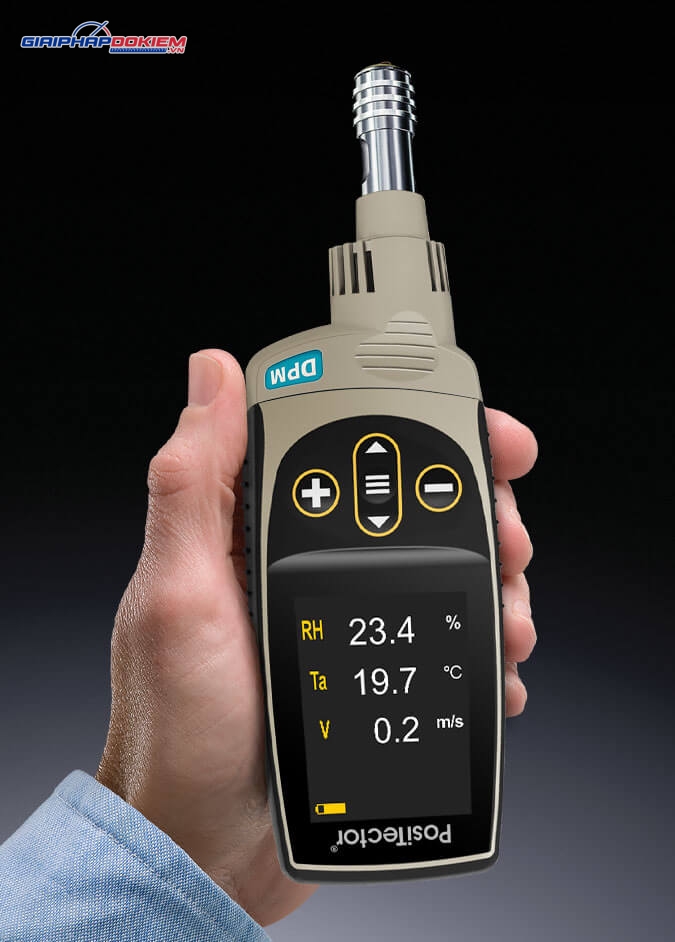 Máy đo nhiệt độ và điểm sương PosiTector DPM1 8 Máy đo nhiệt độ và điểm sương PosiTector DPM1