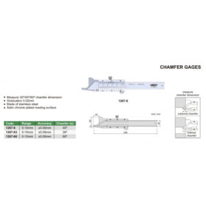 Thước đo cạnh vát cơ khí INSIZE 1267-6